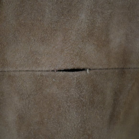 Vintage Ralph Lauren Mainline Brown 100% Suede Maxi Skirt Made in US, Size 10 - Picture 12 of 12